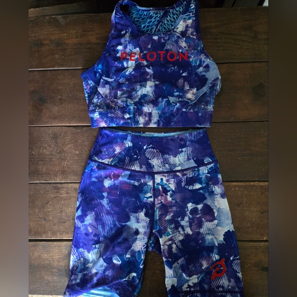 Peloton Women's Blue Moves Set Size Small - Picture 2 of 8